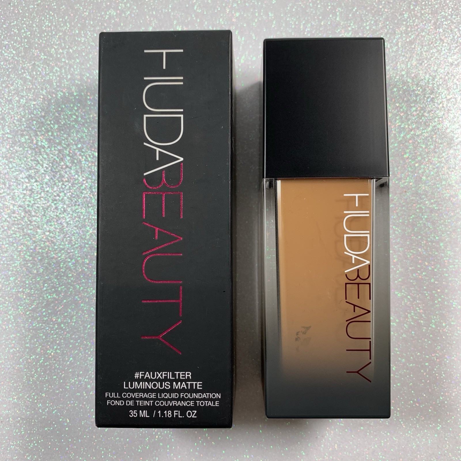 Huda Beauty FauxFilter Luminous Matte Liquid Foundation BROWN SUGAR 410G BNIB