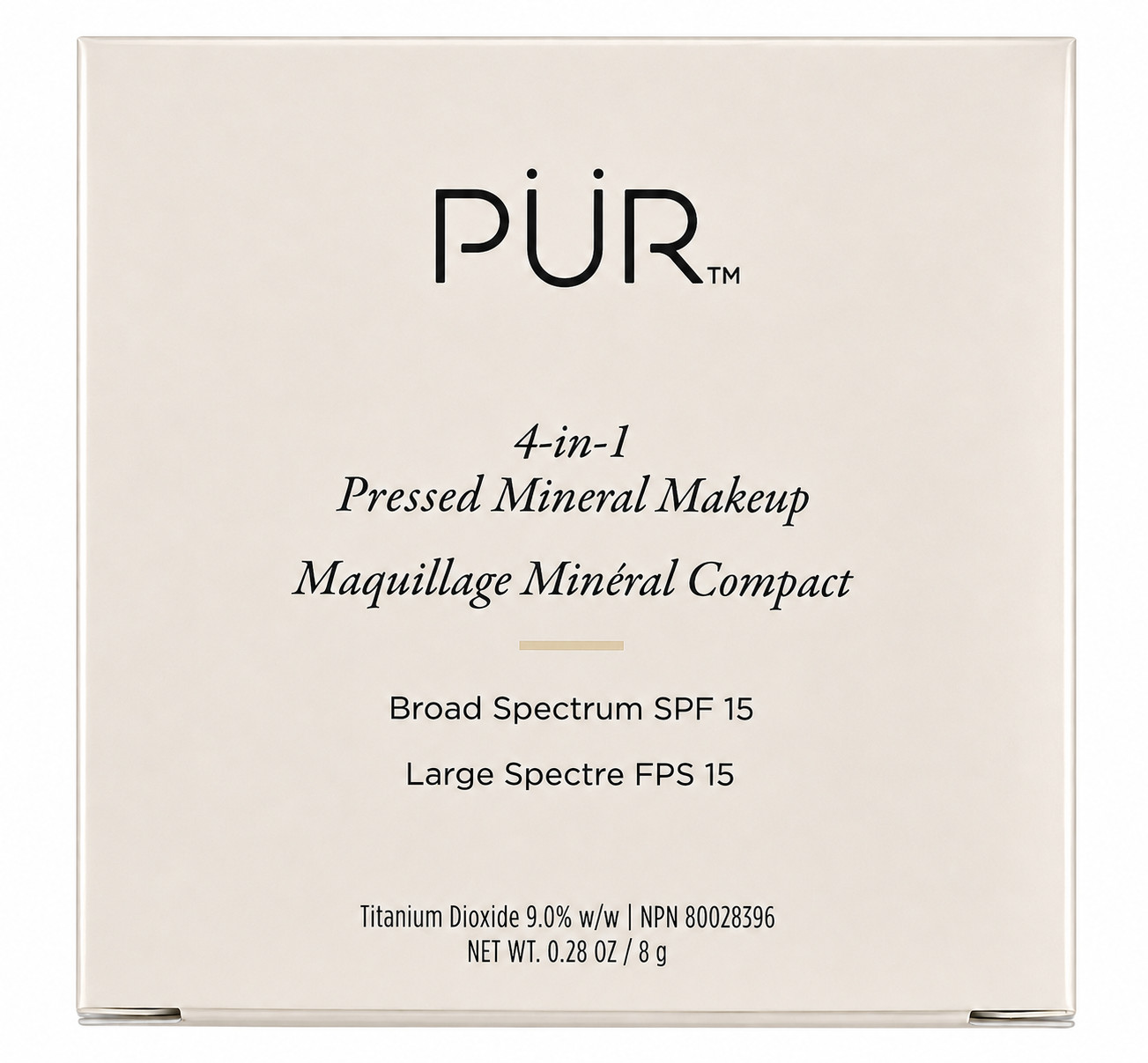 PUR Beauty 4-1 Ivory Pressed Mineral Makeup Powder Foundation LP5 SPF 15 New Box