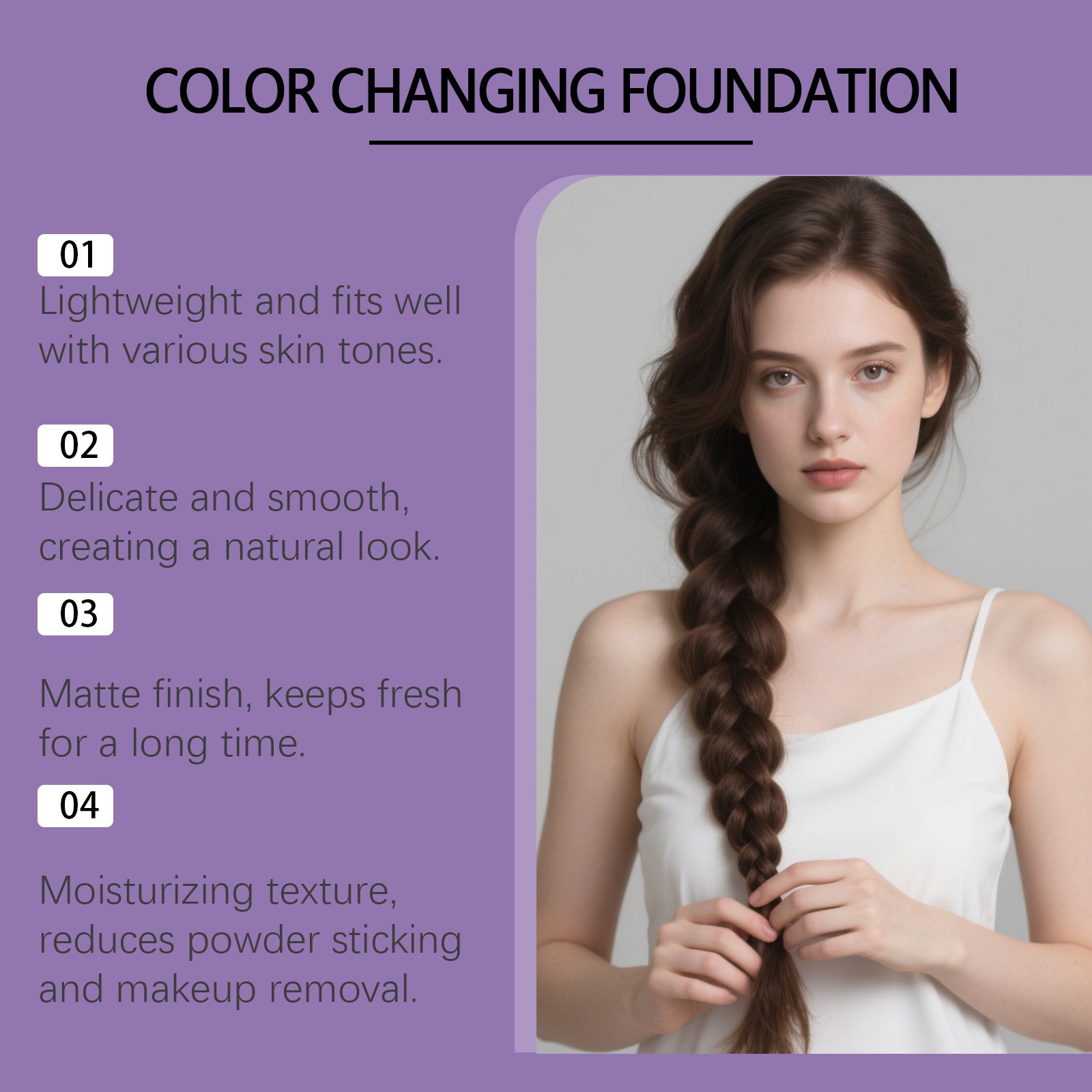 Color Changing Foundation For Mature Women Colour Prime Prometics Shade Coverage