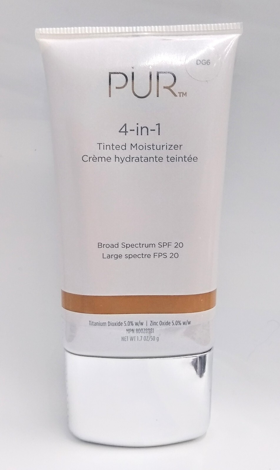 PUR 4-in-1 Tinted Moisturizer SPF 20 – DG6 – NEW IN BOX