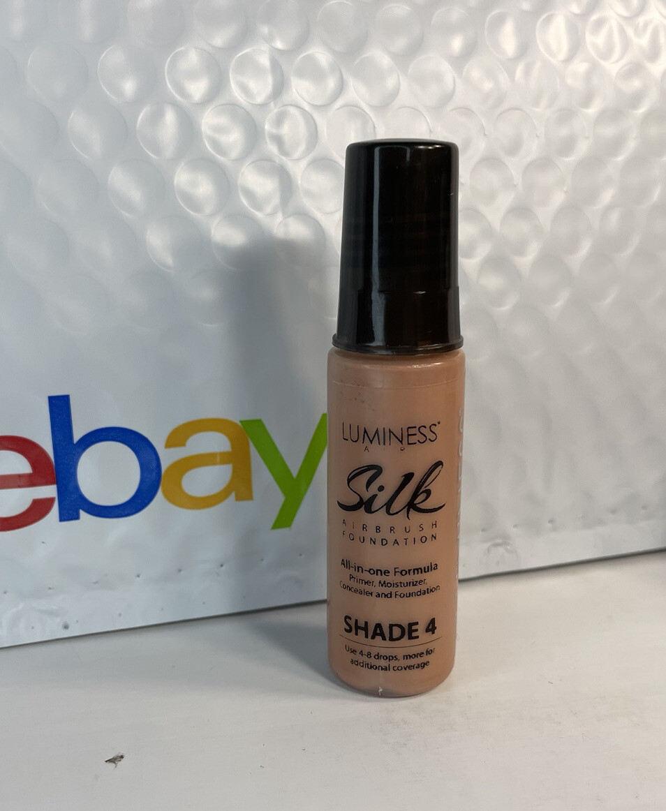 NEW Luminess Air Silk Airbrush Foundation 4 in Shade 4 Not SEALED ** 0.55 fl oz