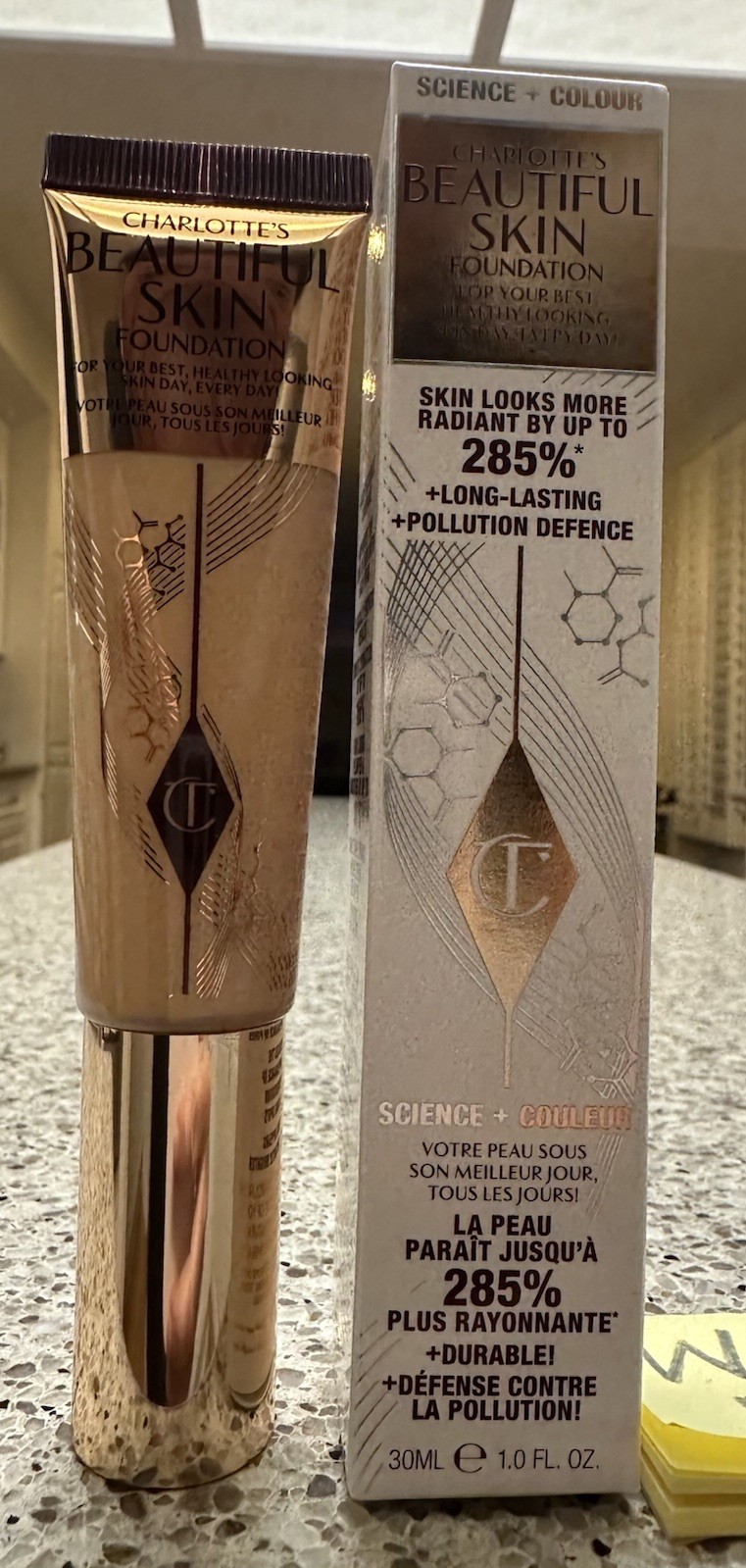 Charlotte Tilbury Beautiful Skin Foundation #2 NEUTRAL 1oz/30mL FULL SZ SEAL $49