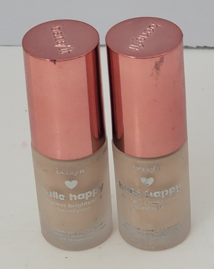 BENEFIT Hello Happy Flawless Medium Coverage Liquid Foundation 0.33 oz Shade 1