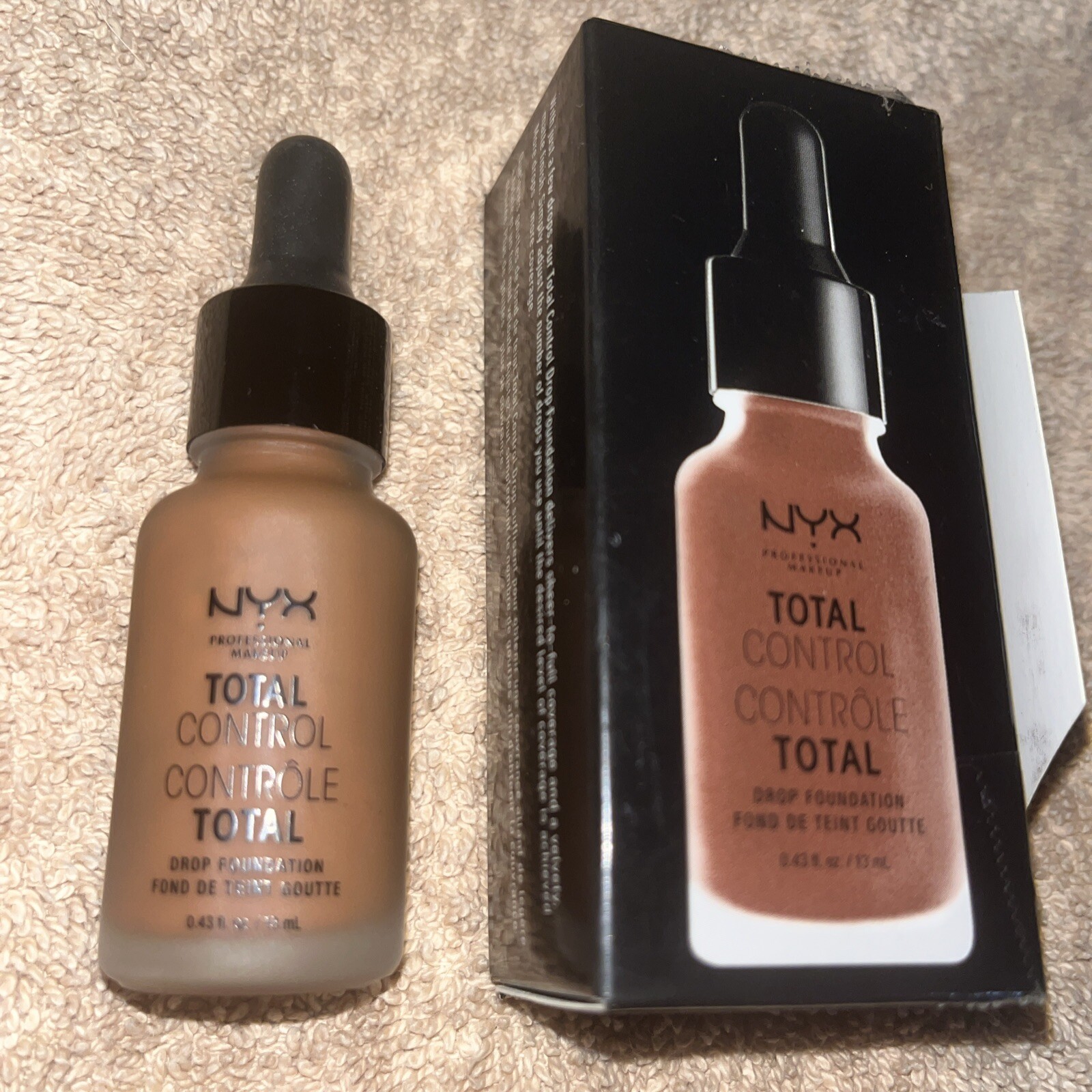 NYX Total Control Pro Drop Foundation 0.43fl.oz./13ml TCDF21 Cocoa NEW NIB