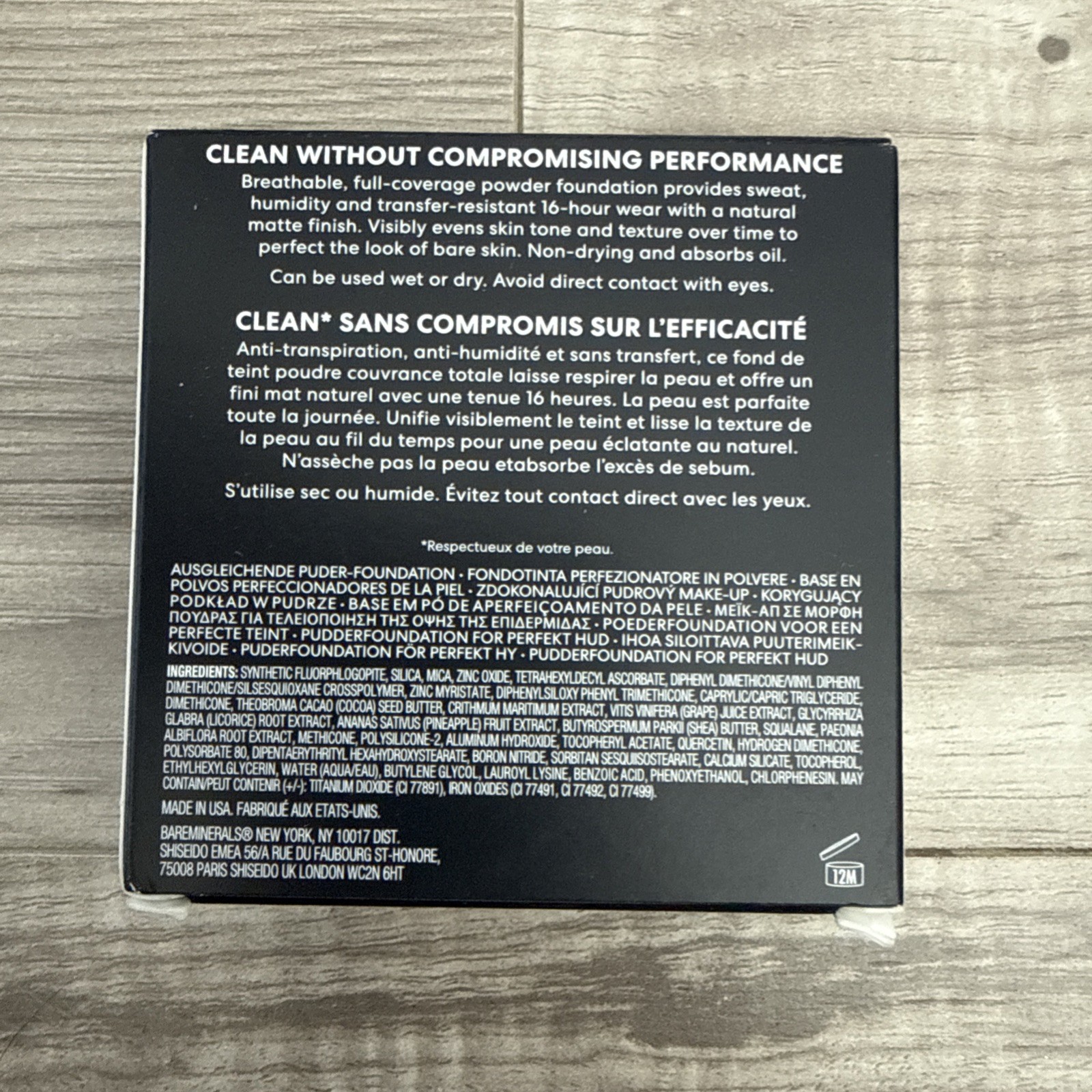 bareMinerals DEEP 50 COOL Barepro 16hr wear Perfecting powder Foundation 8g