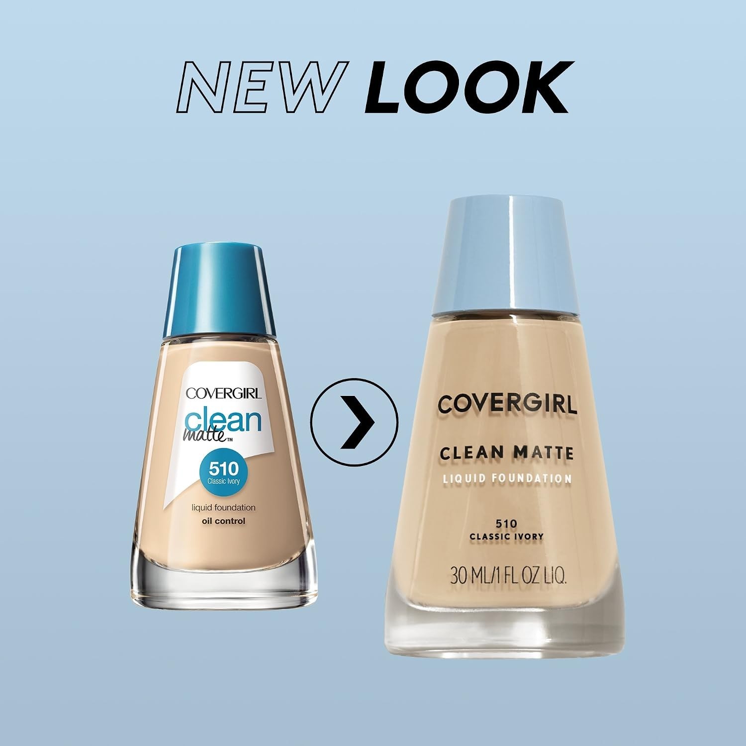 Clean Matte Liquid Foundation Warm Beige 545, Oil-Free & Dermatologically Tested