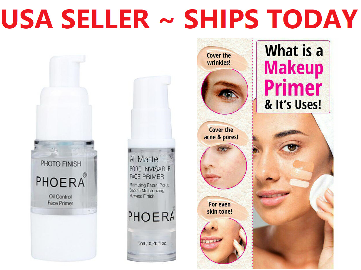 Phoera Face Primer Base Liquid All Matte Foundation Pores Invisible Oil-control