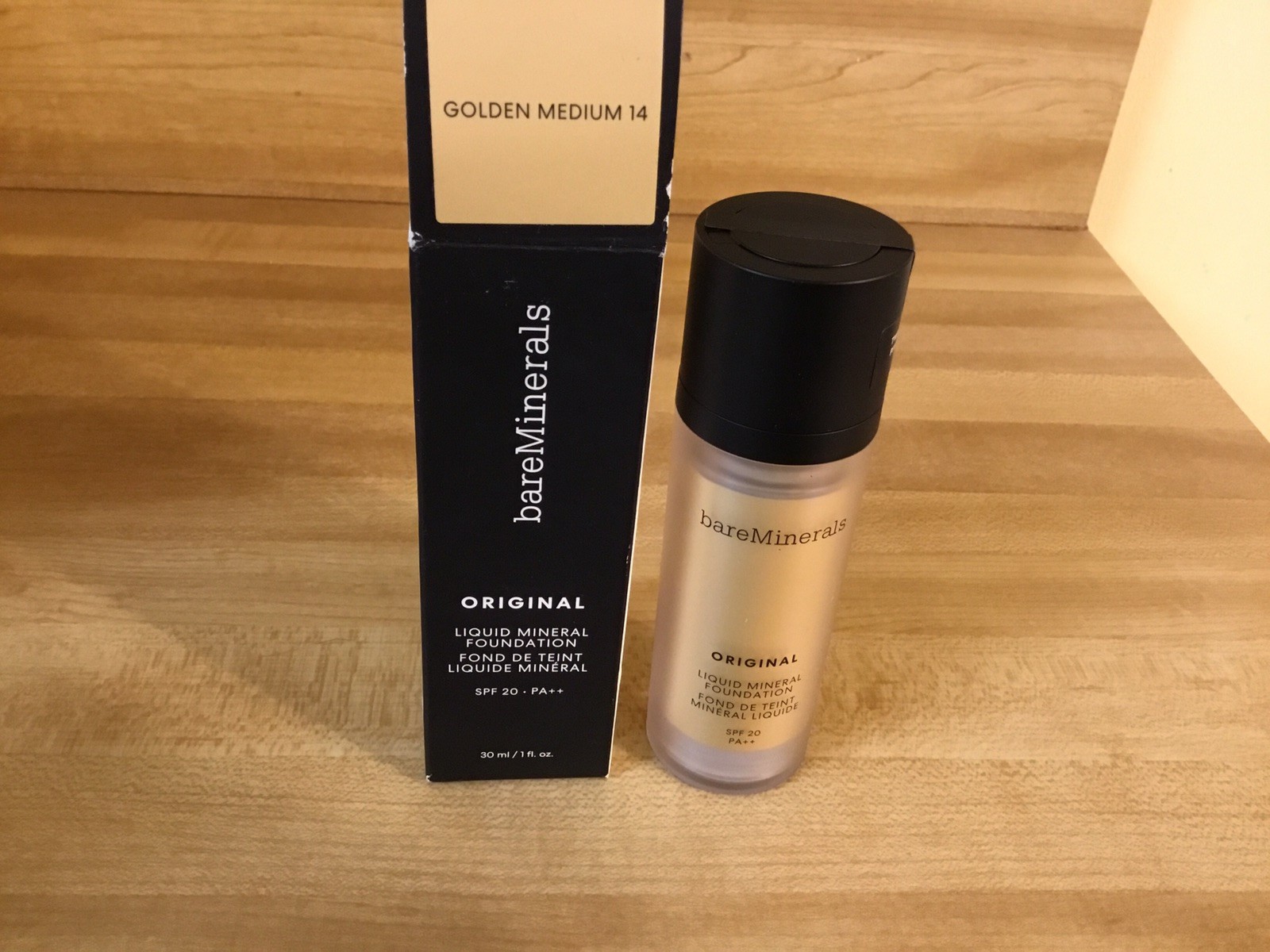 Bare Minerals Original Liquid Mineral Foundation Golden Medium 14 (boxed) 1 Oz