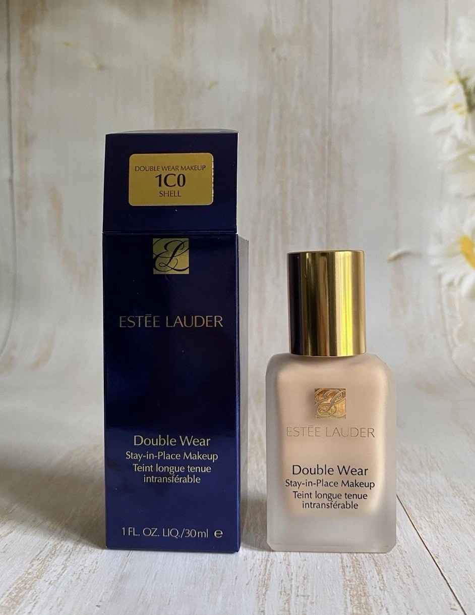1C0 Shell ~ Estee Lauder Double Wear Stay-in-place Foundation, 1oz/30ml NIB
