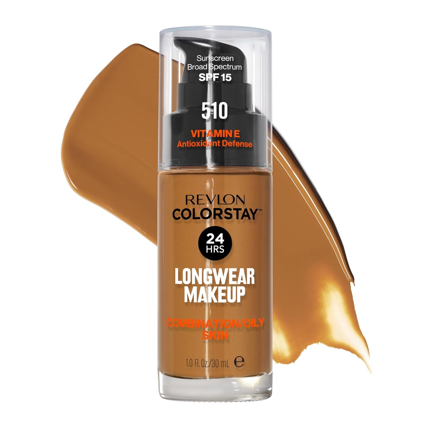 Revlon ColorStay Foundation Combo/Oily SPF15 Matte 510 Pecan 1 fl oz