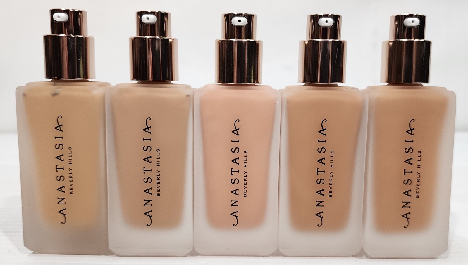 Anastasia Beverly Hills Impeccable Foundation 3N 3WO 3CR 4N 4W – 5 Pack Set