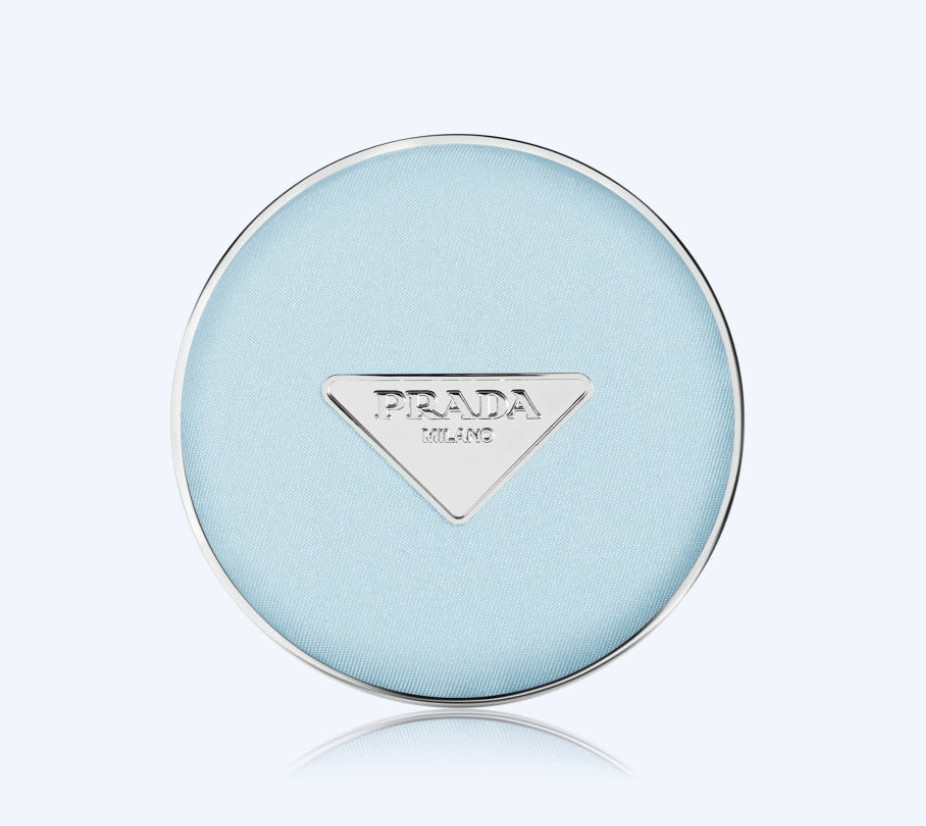 Prada Reveal Mesh Cushion Foundation Blue Case Limited Edition LN10_Tracking