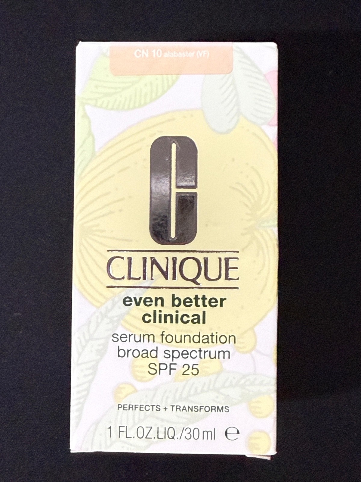 Clinique Even Better Clinical Serum Foundation SPF 25 CN 10 Alabaster – 1oz/30ml