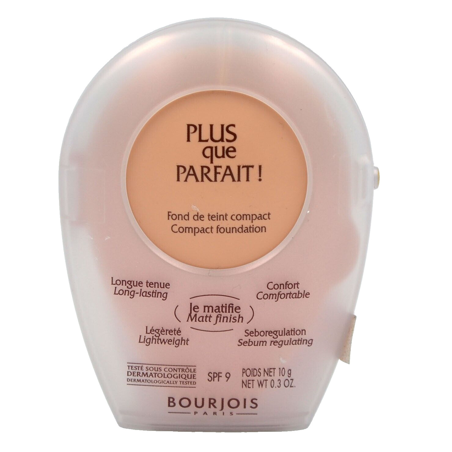 Bourjois Plus Que Parfait Compact Foundation SPF 9 45 Praline Exigeante 0.3 oz