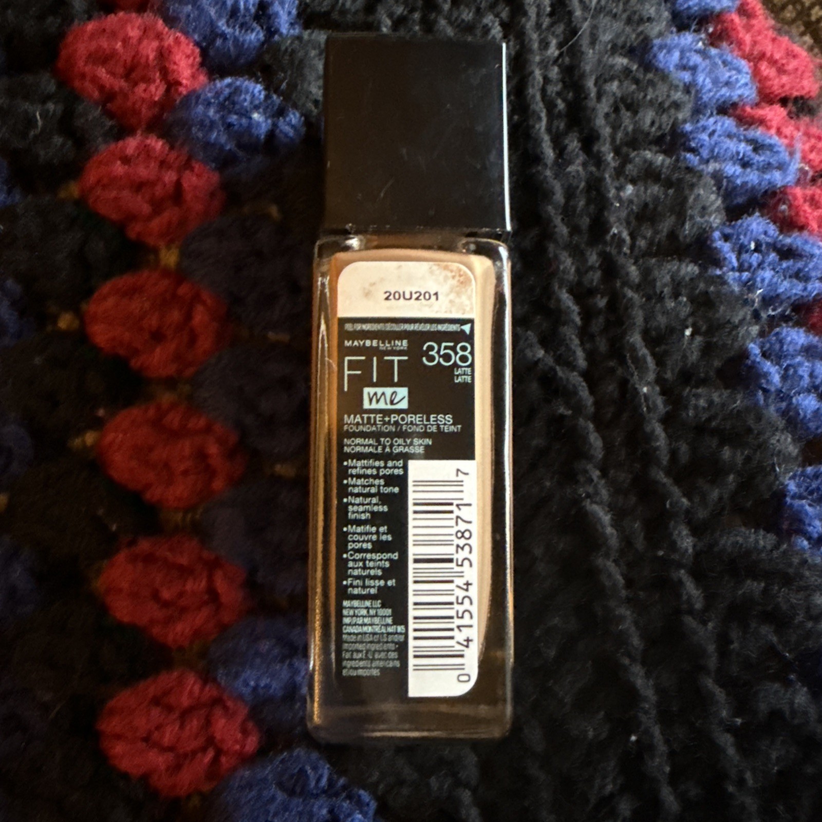 Fit Me Matte + Poreless Liquid Foundation #358 Latte