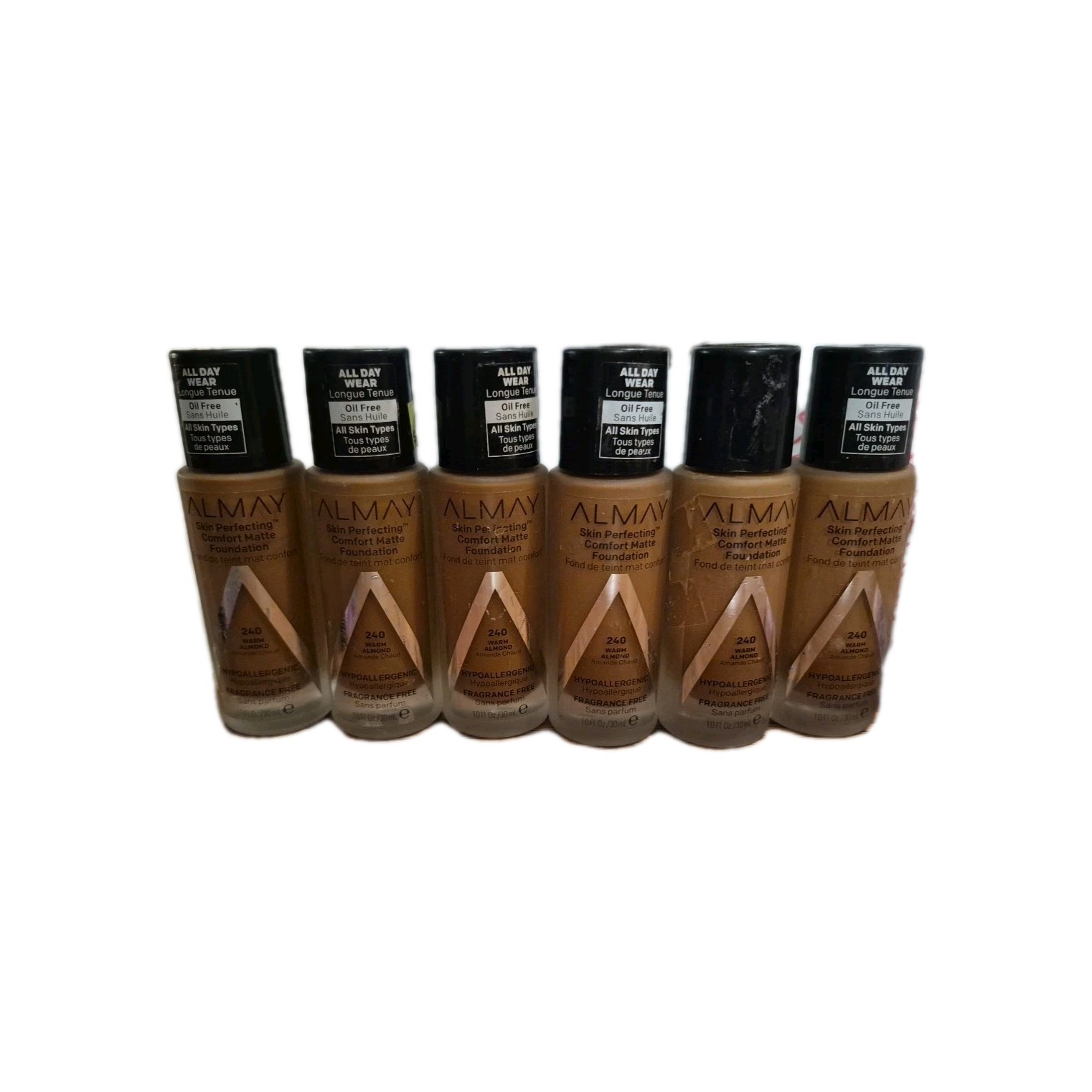 Bundle Of 6 Almay Skin Perfecting Comfort Matte Foundation 240 Warm Almond