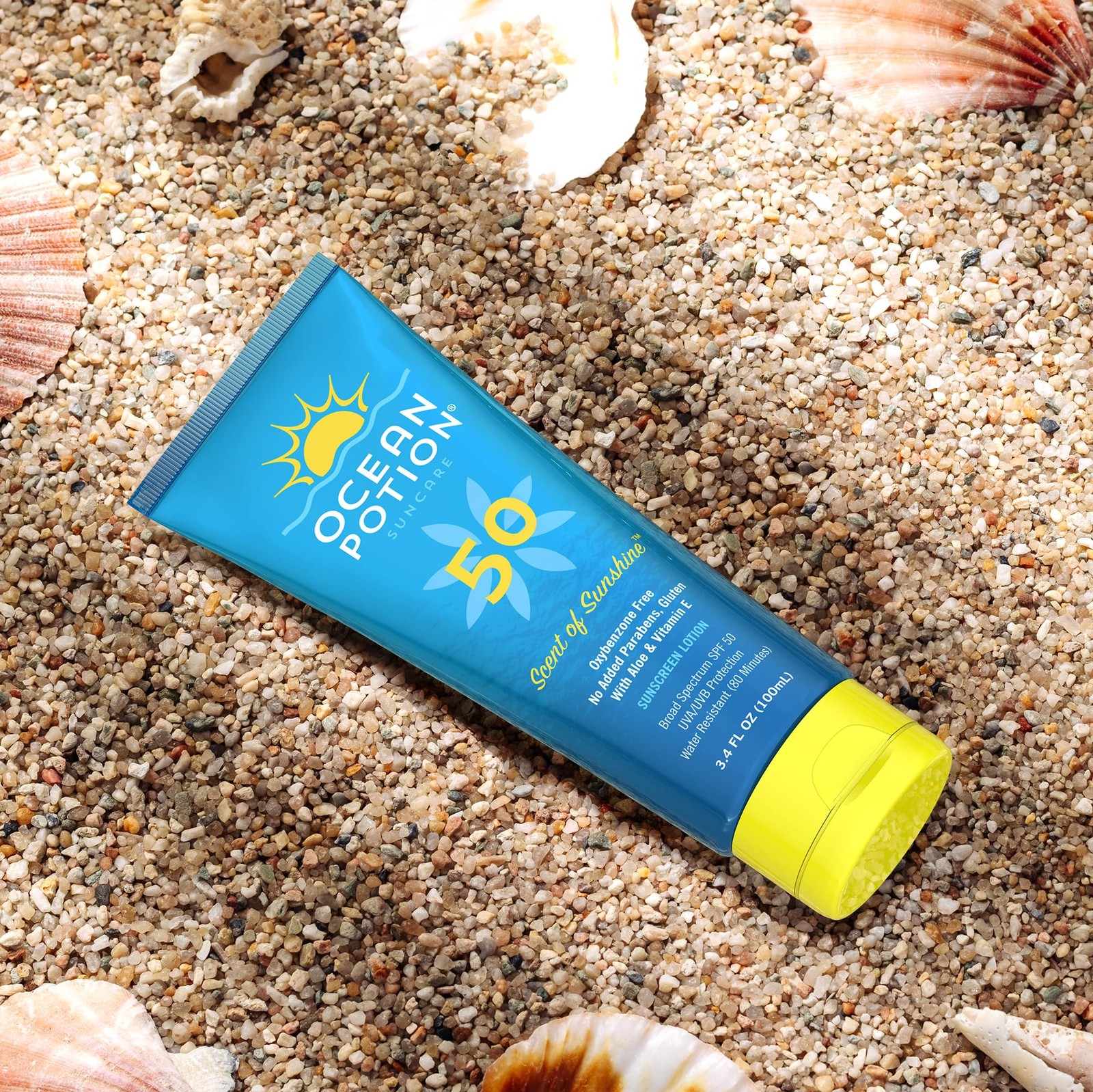 Ocean Potion SPF 50 Sunscreen Body Lotion, Broad 3.4 Fl Oz (Pack of 1)