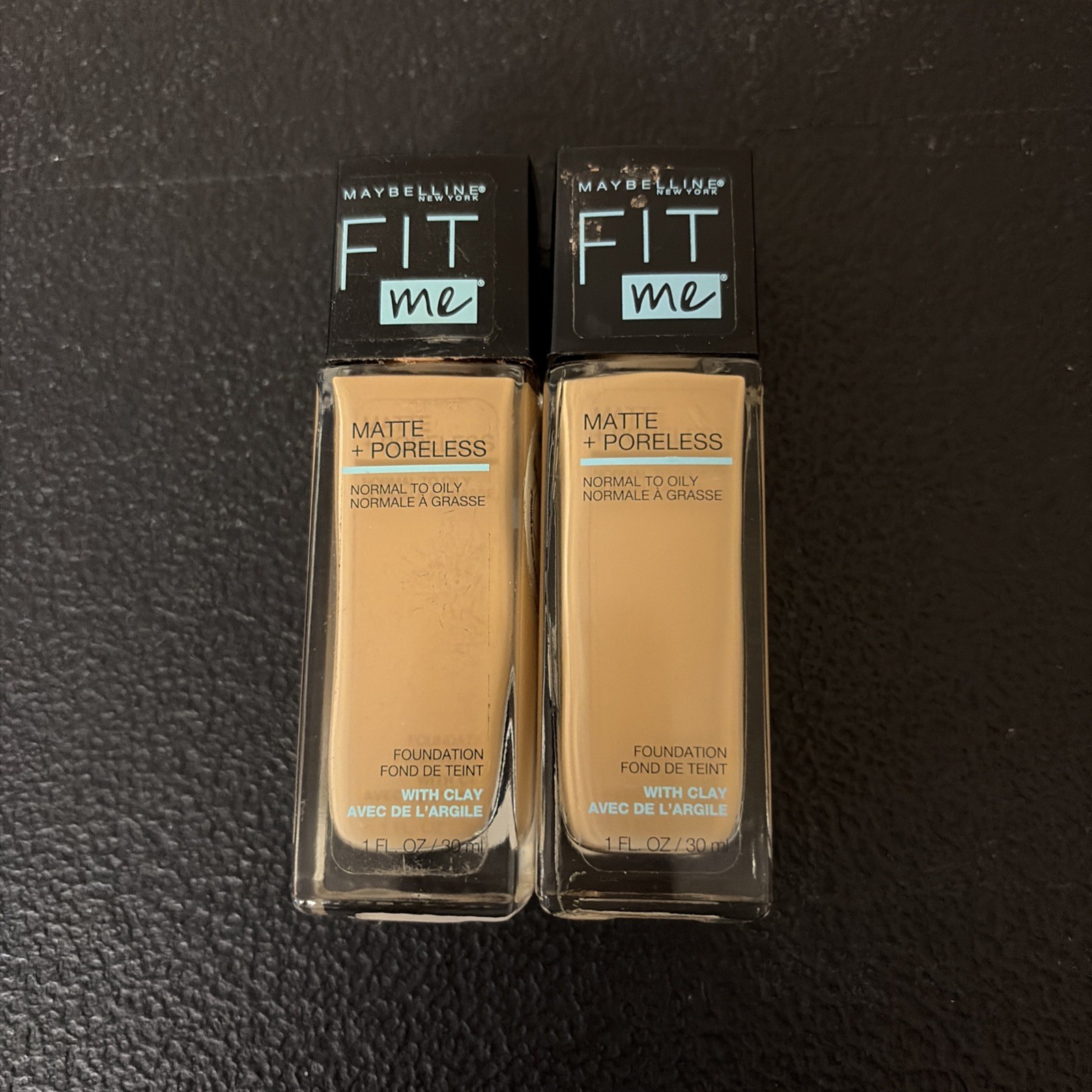 LOT Of 2 MAYBELLINE FIT ME WITH CLAY MATTE+PORELESS #230 NATURAL BUFF 1oz NEW