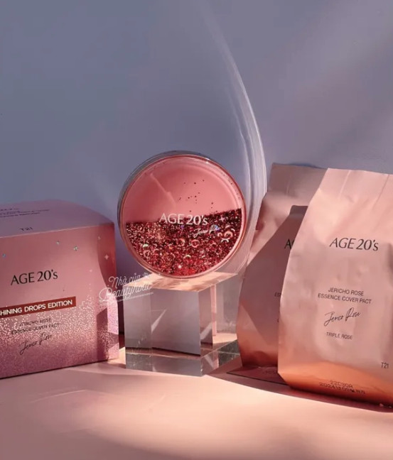 AGE 20’s Shining Drop Edition Jericho Rose Essence Pink Pact Pink Latte No.21