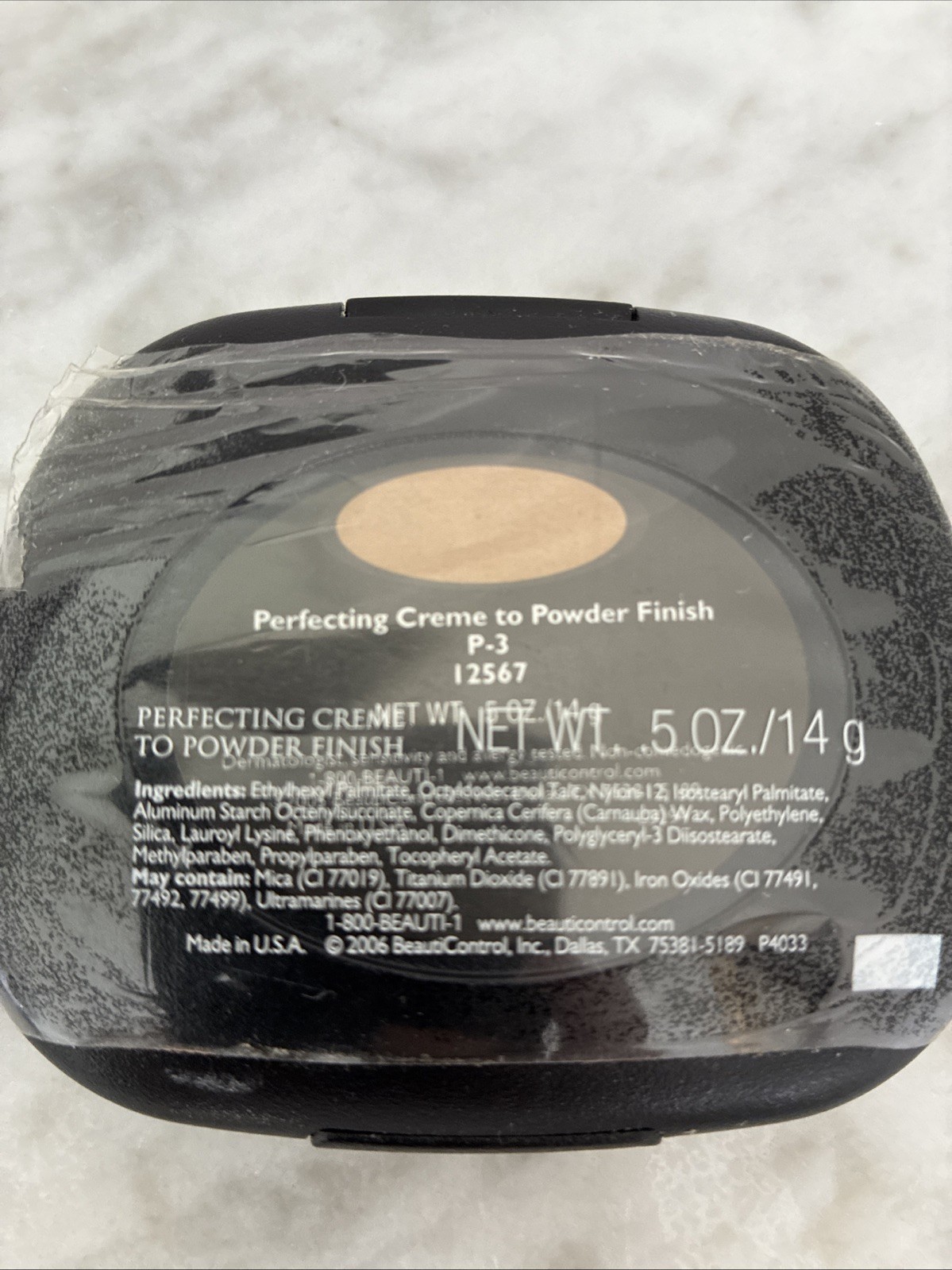 BeautiControl Perfecting Creme to Powder Finish Foundation P-3 VHTF