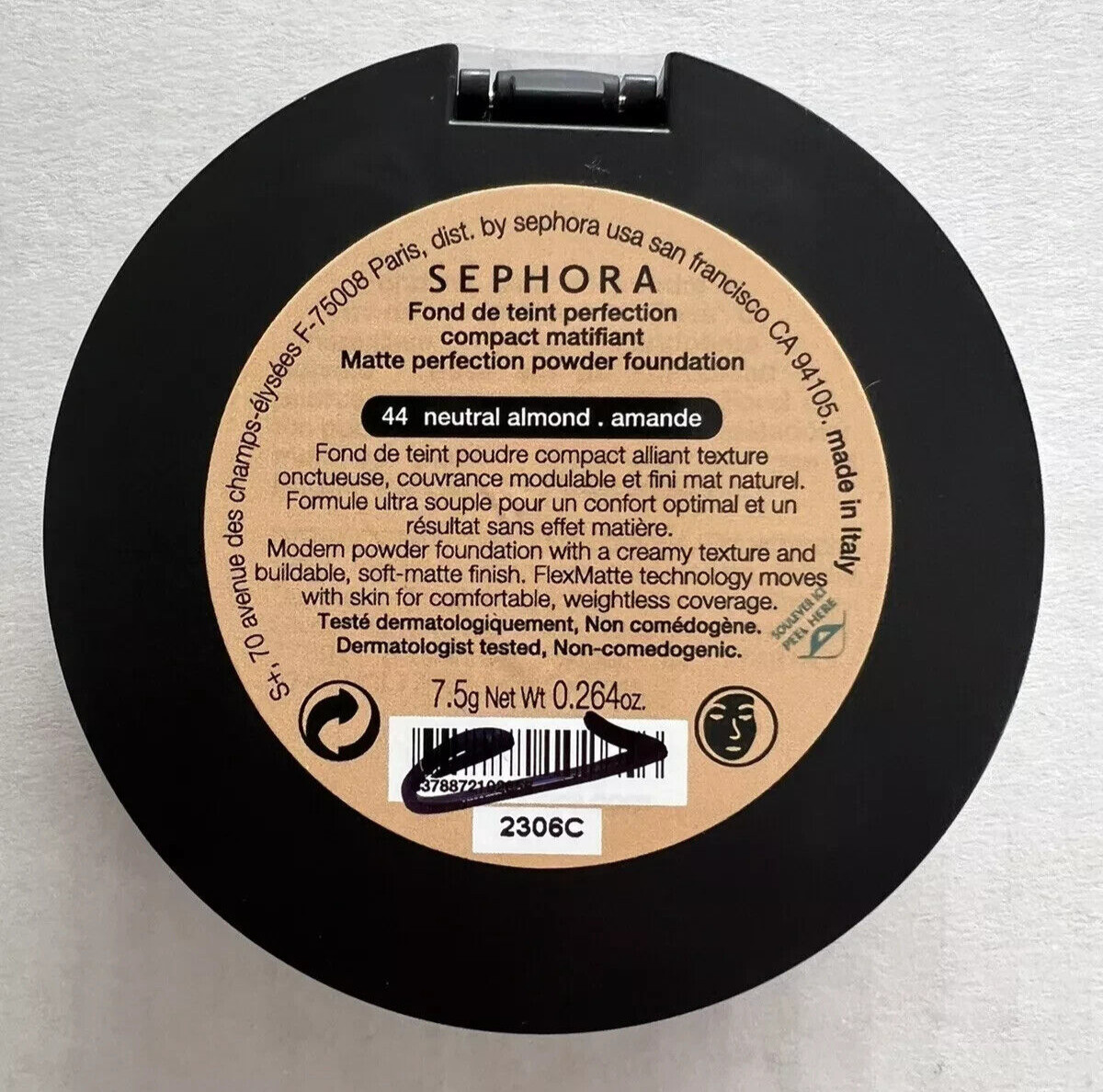 Lot of 3 ~ Sephora Matte Perfection Powder Foundation ~ 44 Neutral Almond ~ NEW