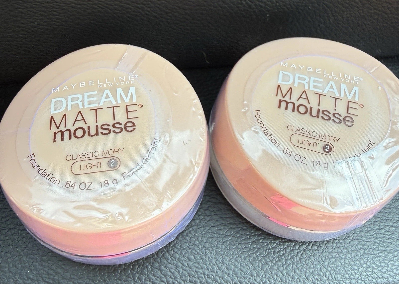 Maybelline Dream Matte Mouse Classic Ivory Light 2 LOT OF 2