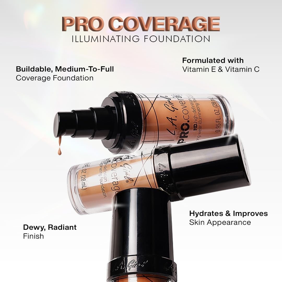 Flawless Glow Pro Coverage Foundation, Nude Beige, 0.95 Fl Oz – All Skin Types