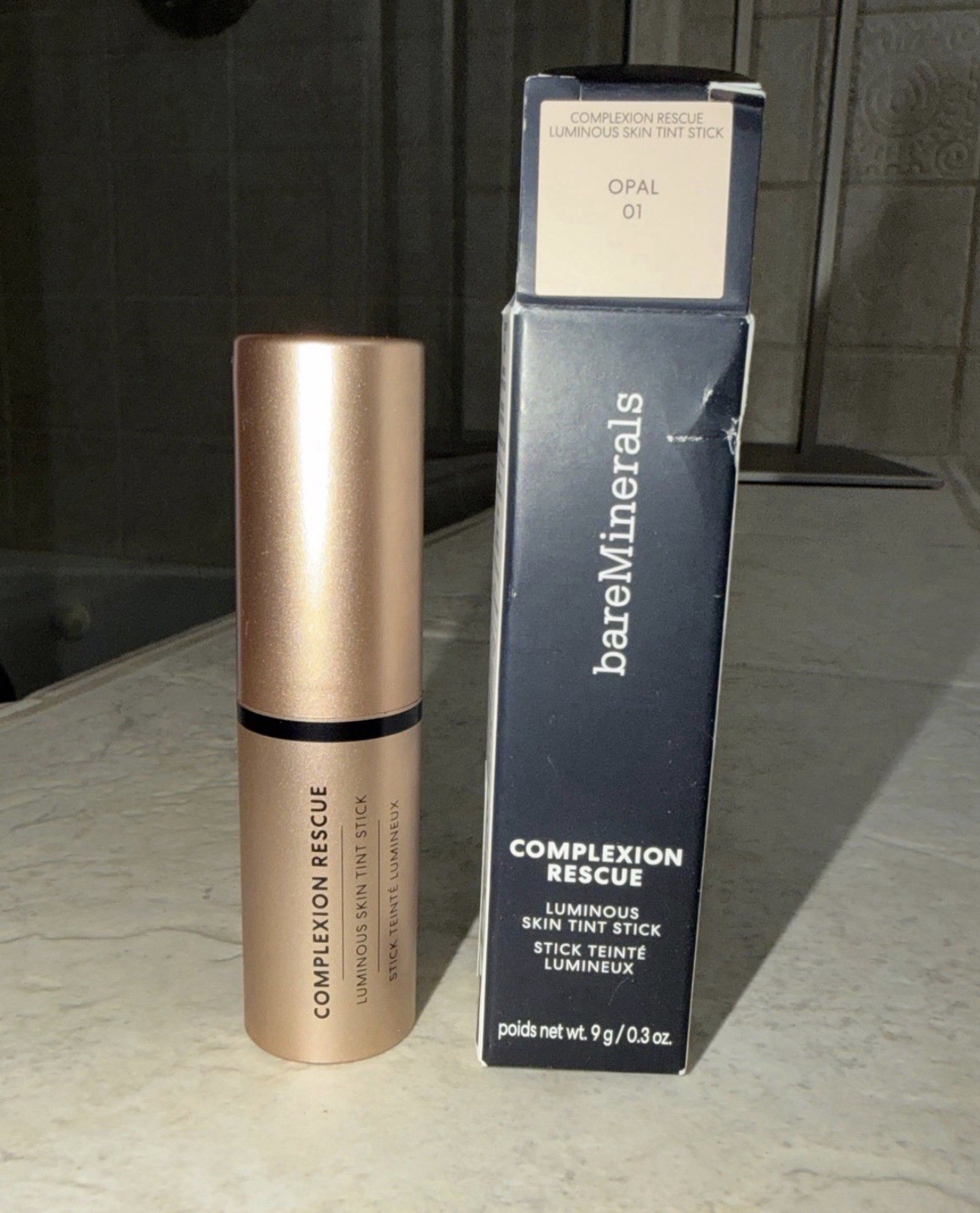 bareMinerals Complexion Rescue Luminous Hydrating Skin Tint Stick in OPAL 01
