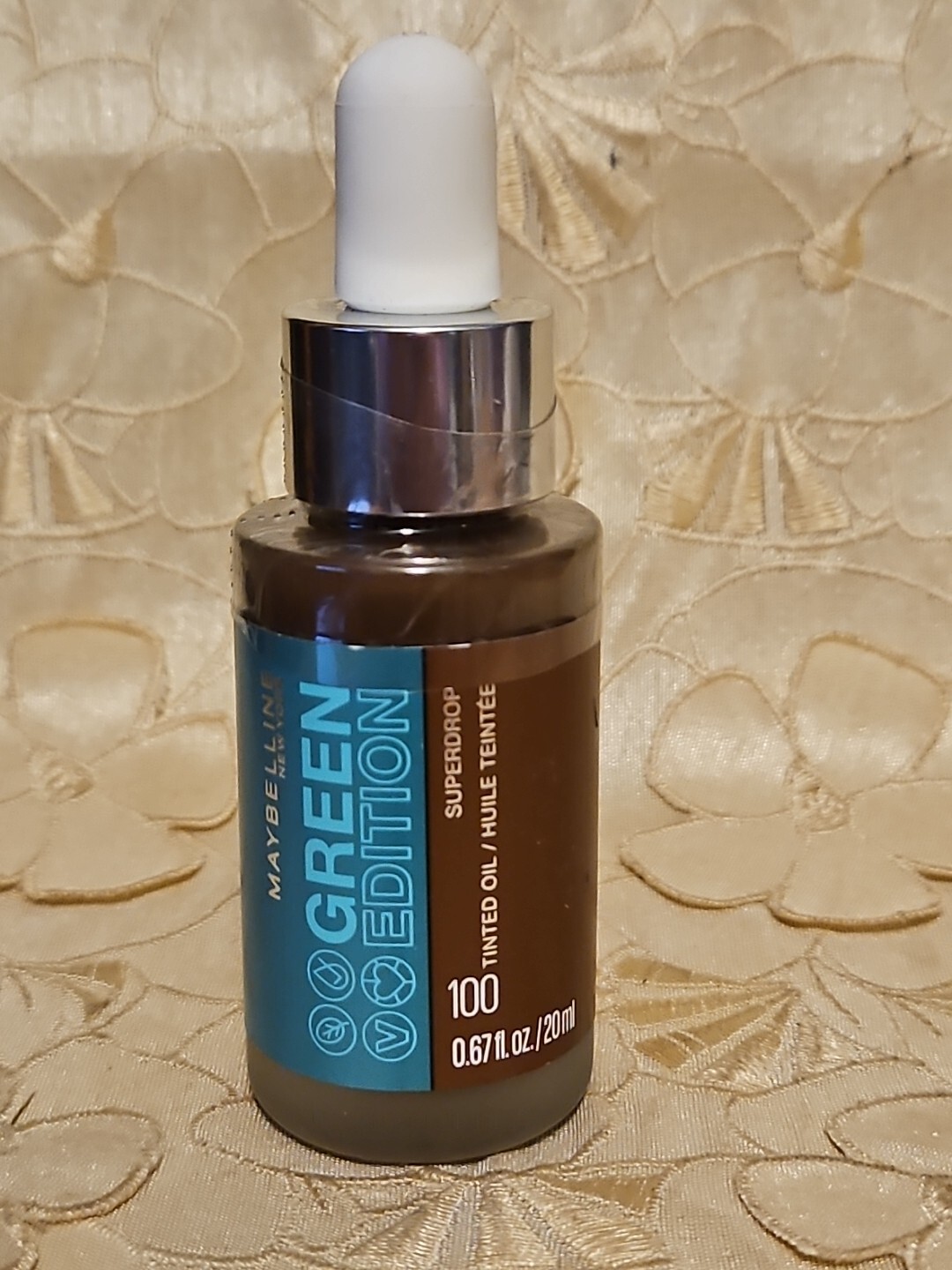 Maybelline-Green Edition-Superdrop Tinted Oil-Foundation ~ #100-NEW/SEALED!