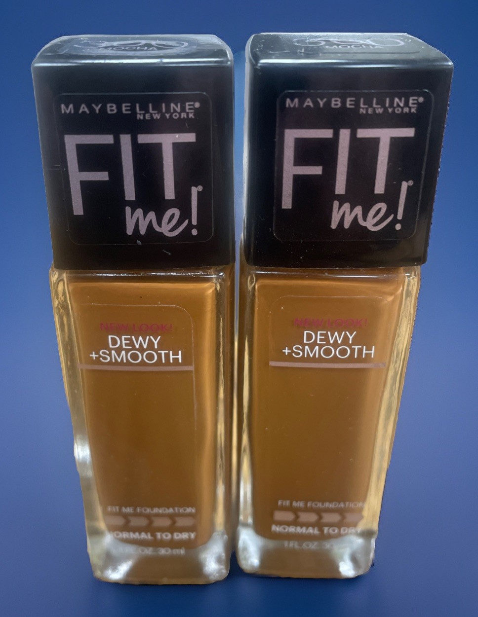 Maybelline Fit Me! Dewy + Smooth Foundation 360 Mocha Lot Of 2 Bottles