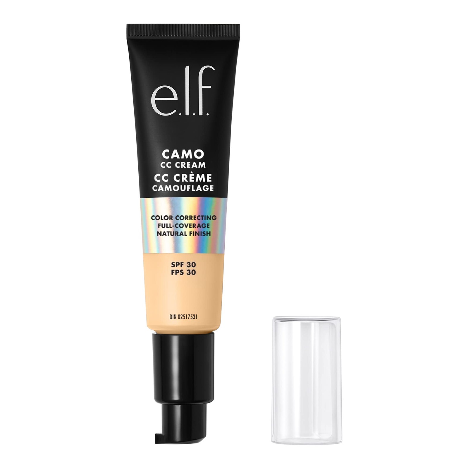 e.l.f. Camo CC Cream, SPF 30 ColorCorrecting MediumToFull Coverage Face Found…