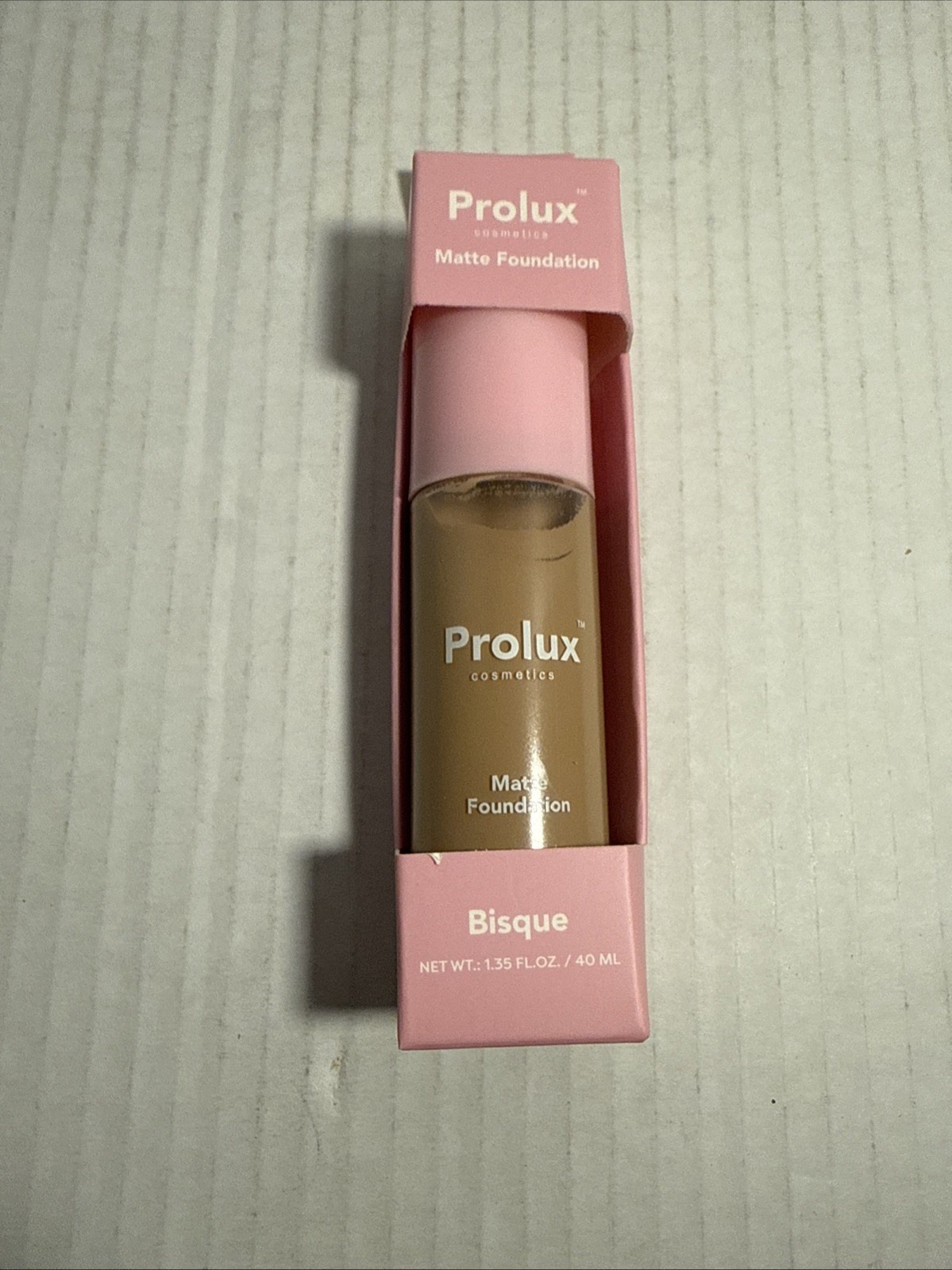 SHIPSN24HRS-Prolux Matte Foundation • Vegan &: Cruelty Free 1.35 FL oz • Bisque