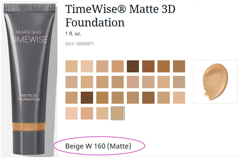 TimeWise Matte 3D Liquid Foundation – Med. to Full Coverage – 28 Color Choices
