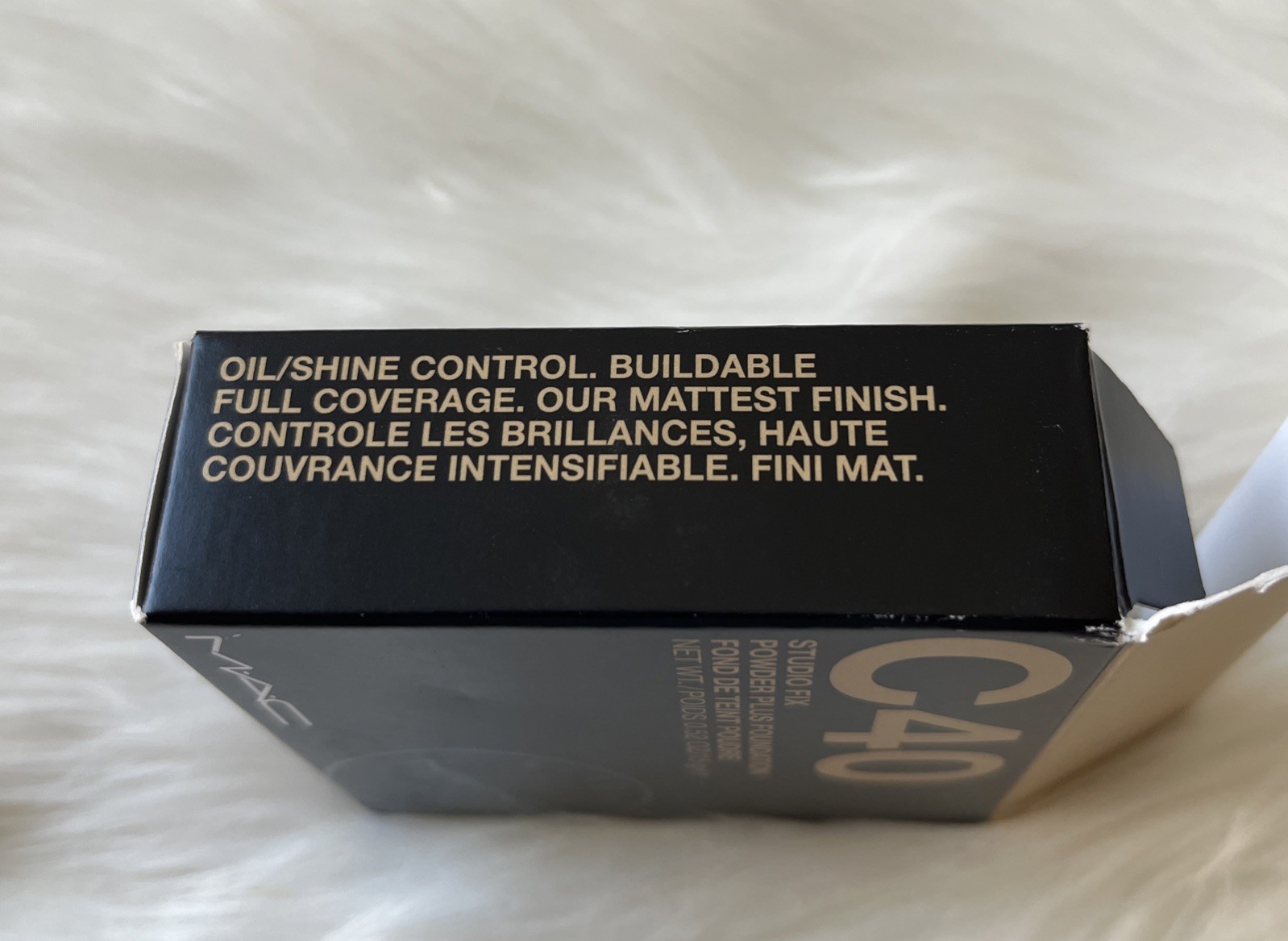 MAC Studio Fix Powder Plus Foundation C40 ~ 0.52oz/15g Full Size NIB DAMAGE Box