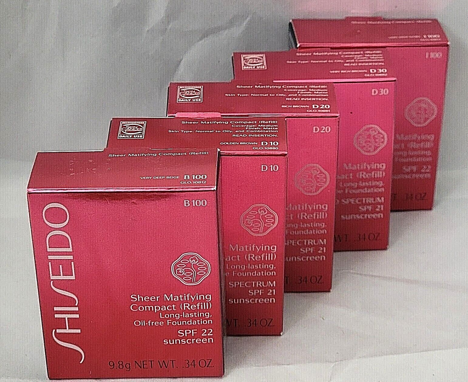 SHISEIDO SHEER Matifying Compact (REFILL) Foundation 0.34 oz PICK YOUR SHADE