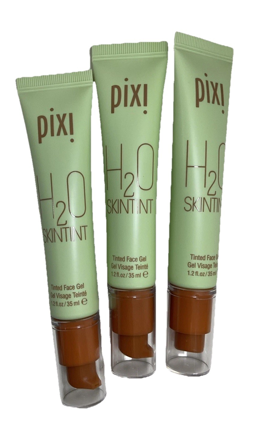 Lot Of 3 Pixi By Petra H2O Skintint Tinted Face Gel *CINNAMON 1.2 Fl Oz, As PICT