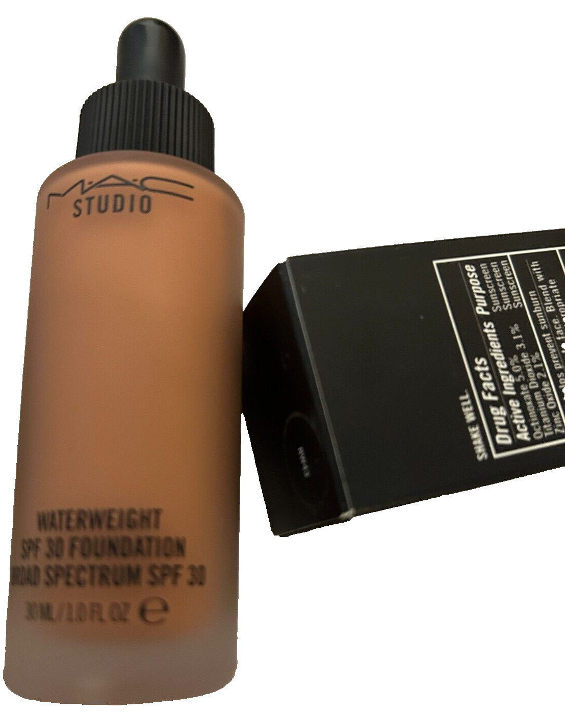 MAC Studio Water weight SPF 30 Foundation #NW43 ~ 1oz/30mL – New in Box