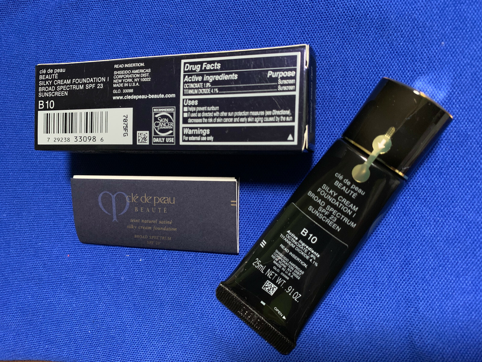 Cle de Peau Beaute Silky Cream Foundation SPF 23 U PICK O10, O20, B10, B20 25ml