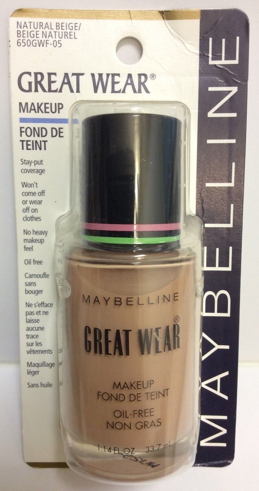 Maybelline Great Wear Makeup Foundation – NATURAL BEIGE -1.14 FL.OZ /33.7 ML NEW