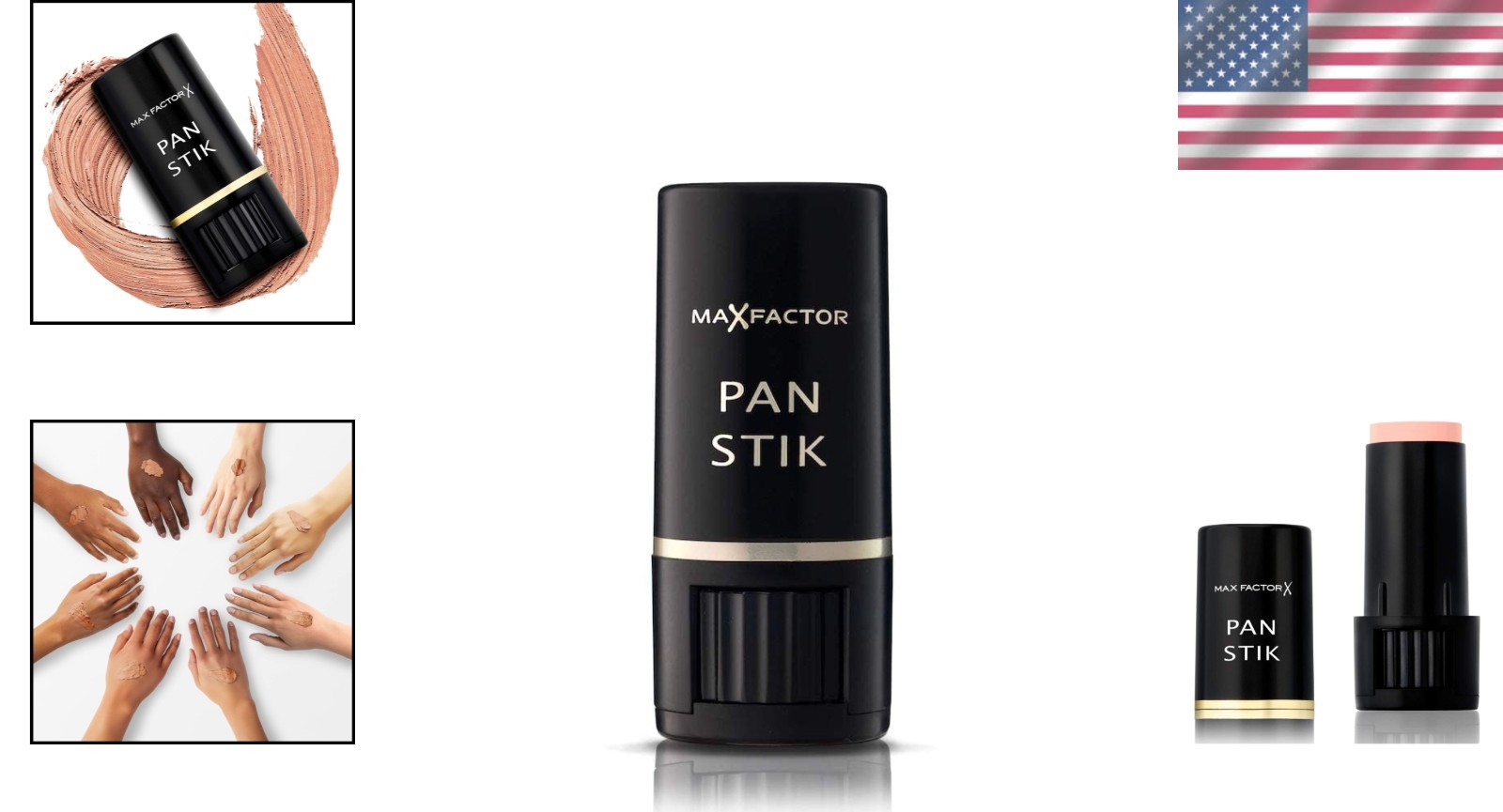 Pan Stik Foundation 25 Fair – Maximum Coverage Foundation Stick, Alcohol Free