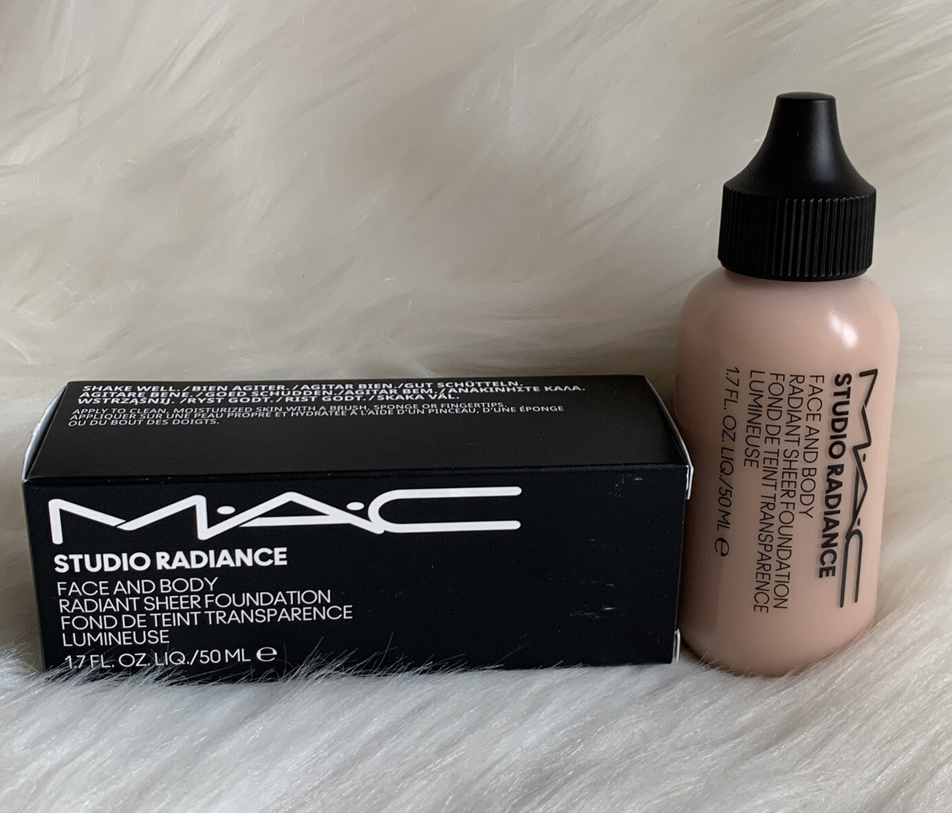 MAC Studio Radiance Face And Body Radiant Sheer Foundation Shade W2 1.7oz/50ml