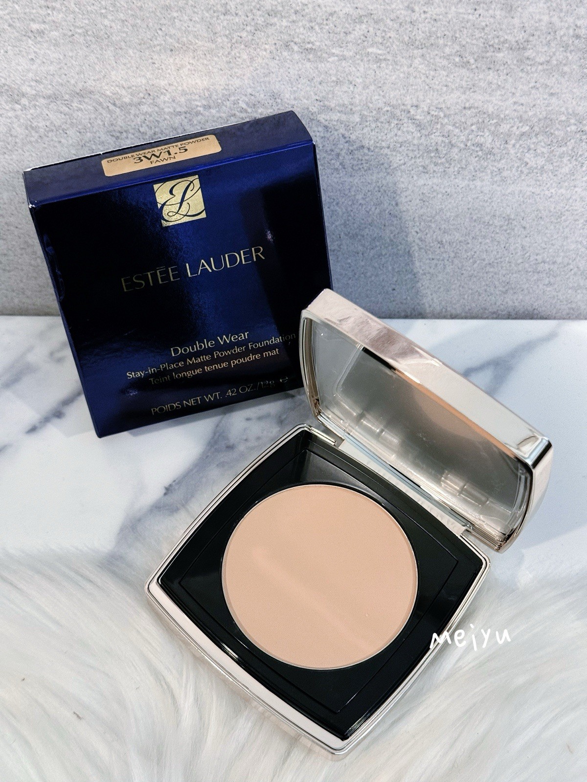 3W1.5 Fawn, Estee Lauder Double Wear Stay-in-Place Powder Foundation, NIB