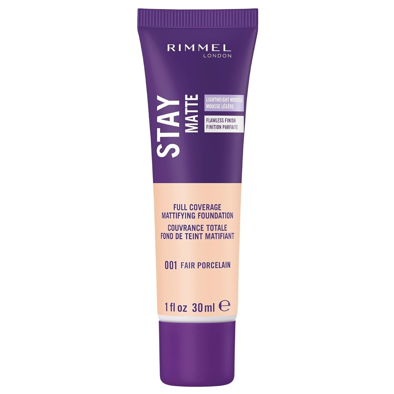 Stay Matte 1oz Foundation – Fair Porcelain, Lightweight Coverage, Shine Control