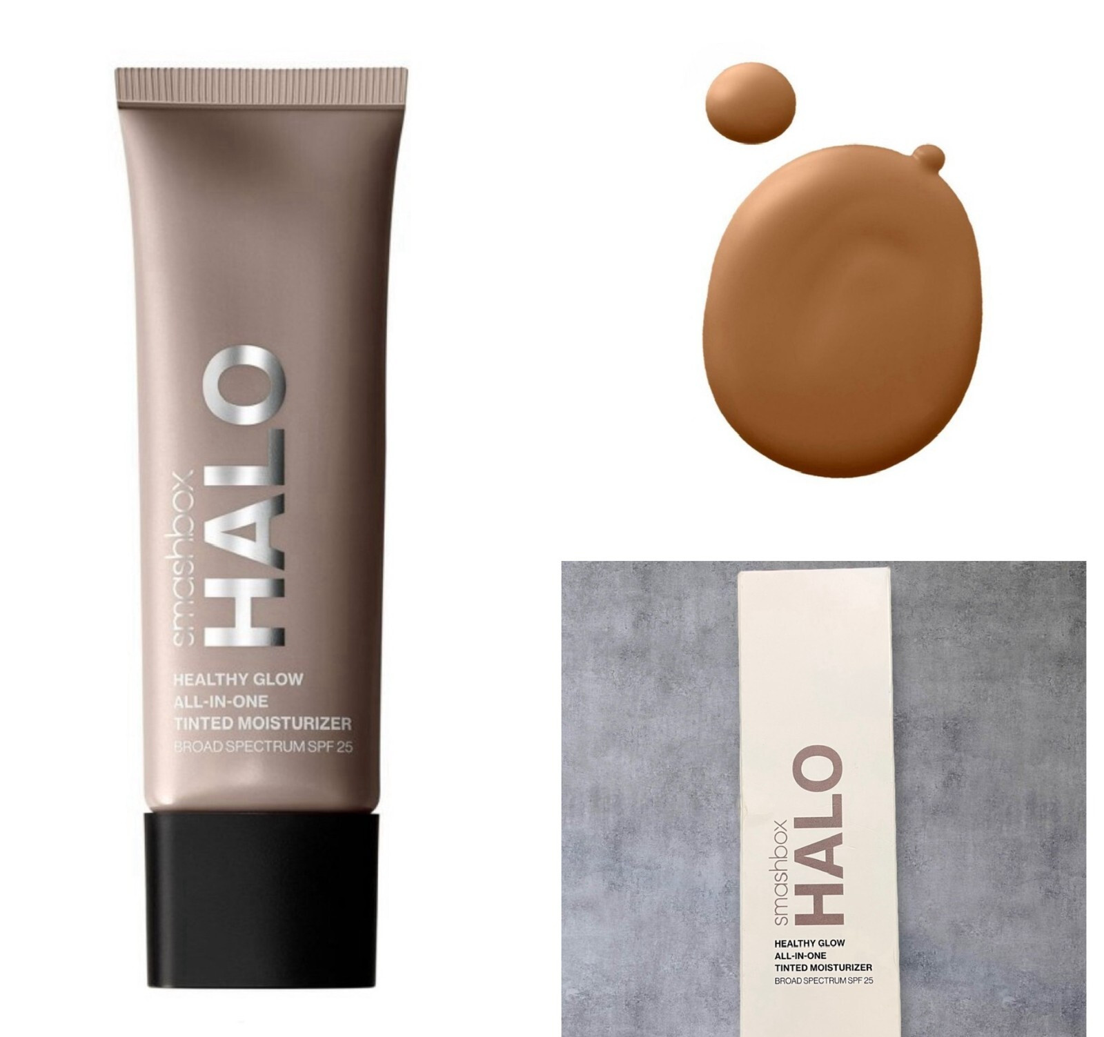 NEW~ Smashbox Halo TAN Tinted Moisturizer 0.41 fl oz Healthy Glow All in One #10