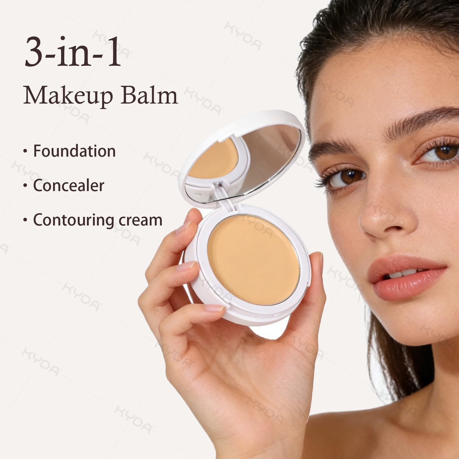 KYDA Tinted Foundation Balm, Concealer Cream Blur Balm Formula, Softfocus Mat…