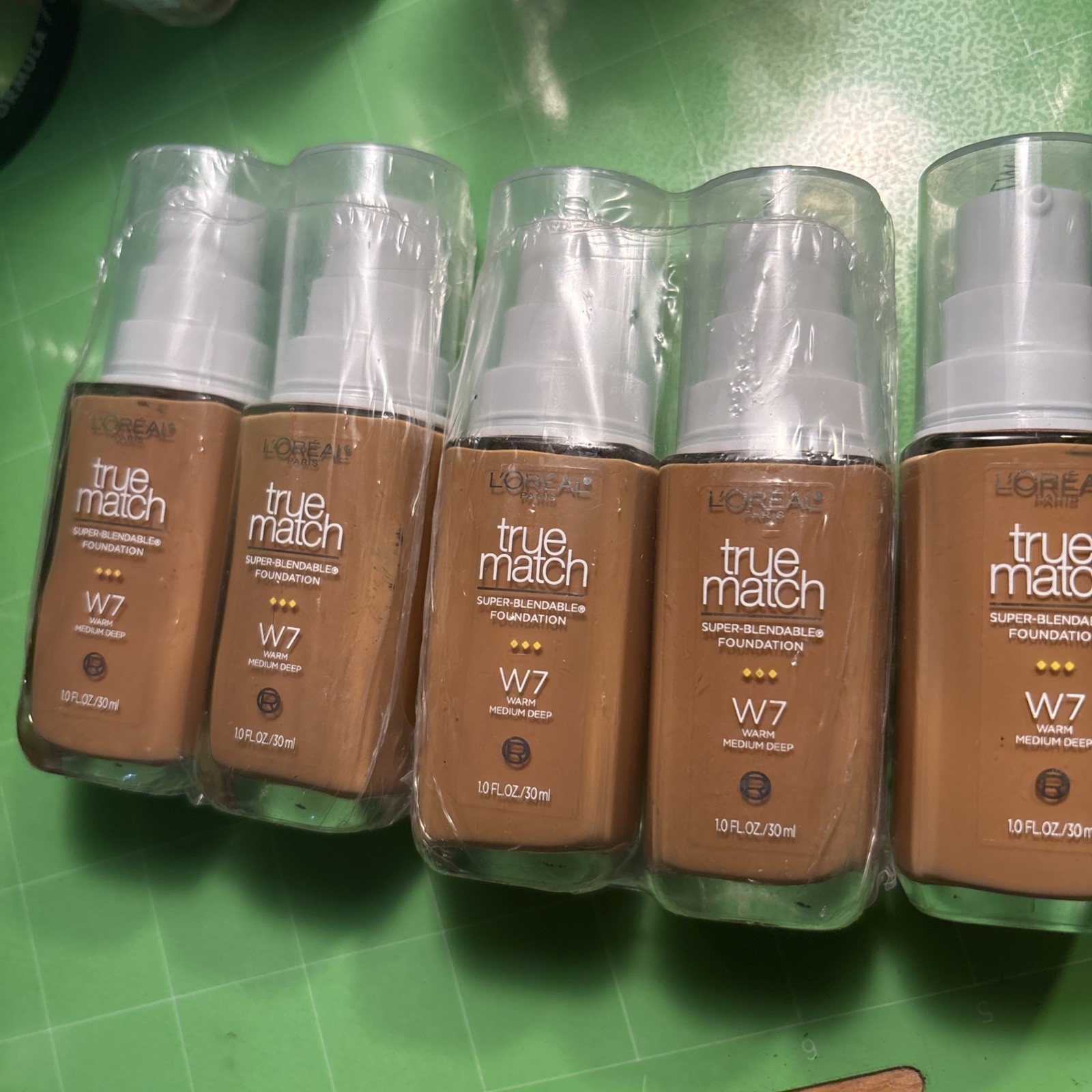L’Oreal True Match Super Blendable Foundation W7 Warm Medium Deep Lot Of 5