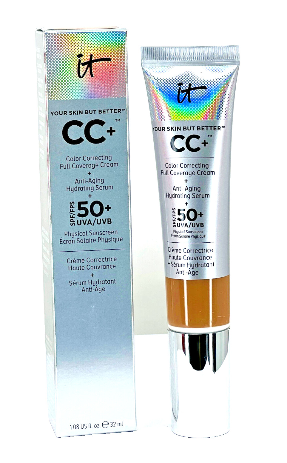 IT cosmetics Your Skin But Better CC+ Full Coverage Cream -1.08oz ~ #Rich – SALE