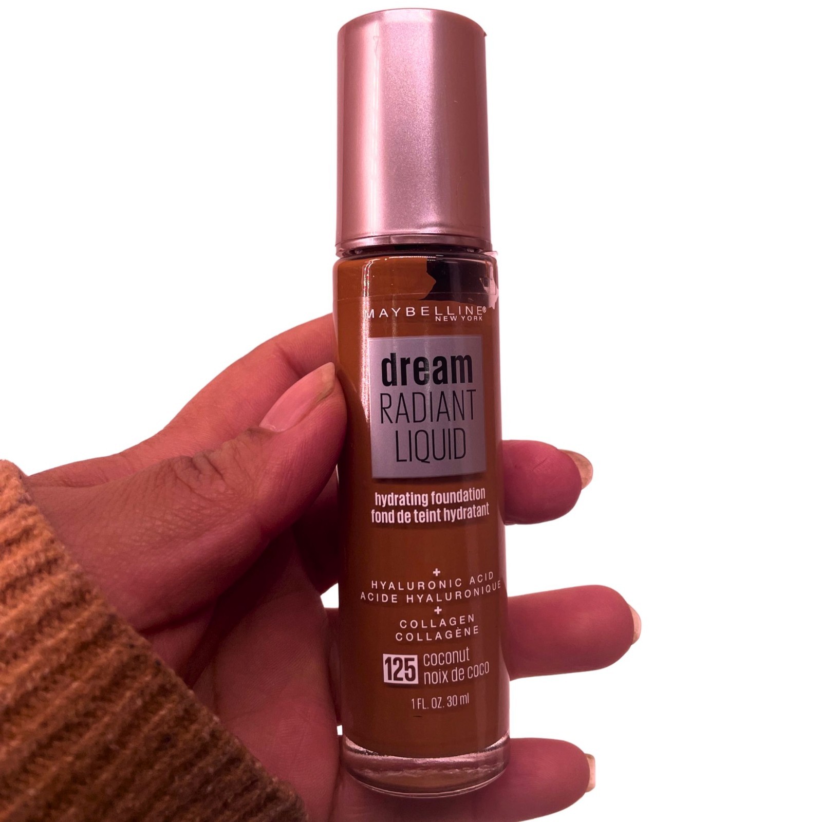 Maybelline Dream Radiant Liquid Foundation #125 Coconut 1oz – 3 Pack – New