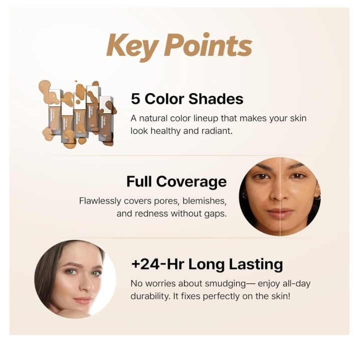 TOUCH IN SOL Pretty Filter Perfect Finish Foundation 35g #03 Medium Tan K-Beauty