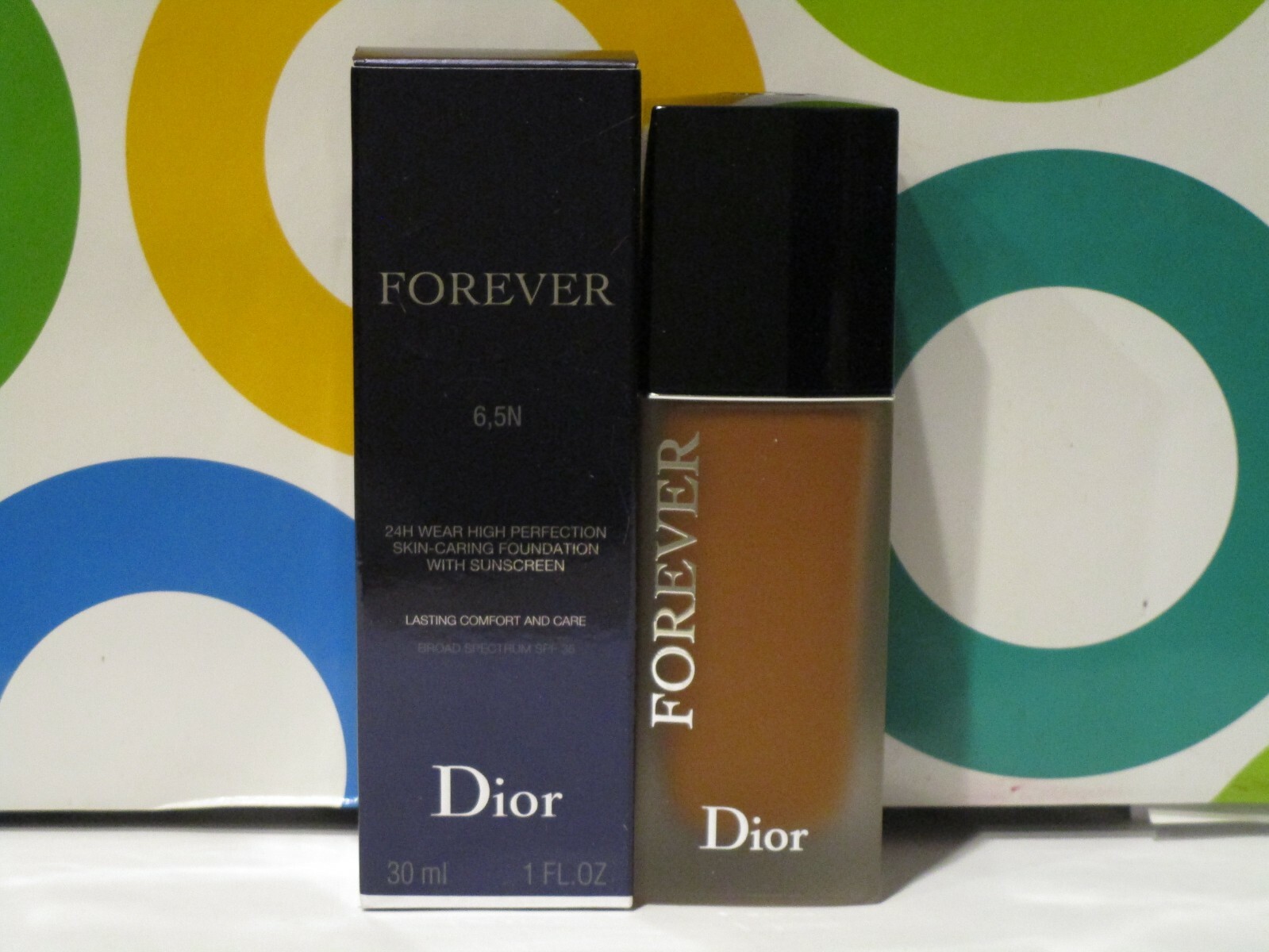 CHRISITAN DIOR ~ FOREVER 24 H WEAR HIGH PERFECTION FOUNDATION ~ 6.5 N ~ BOXED